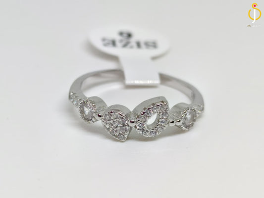 The Silver Ribbon Bow Ring